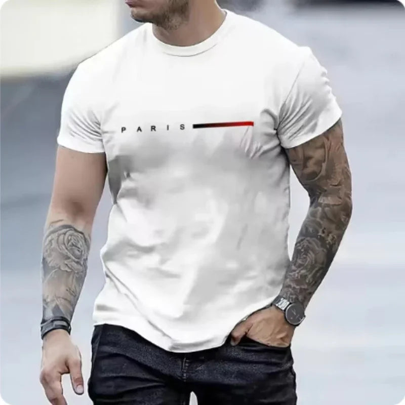 Men’s Letter Print 2-Piece Casual Set