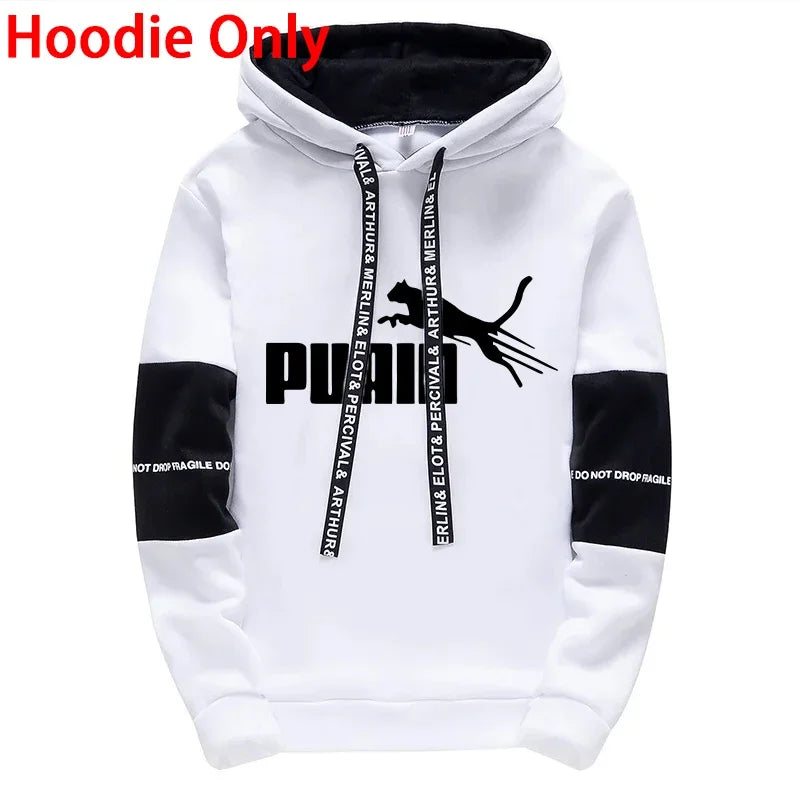 Men's Casual Hoodie & Joggers Tracksuit Set