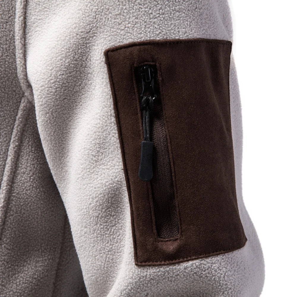 2026 Men’s Casual Fleece Zip-Up Hoodie